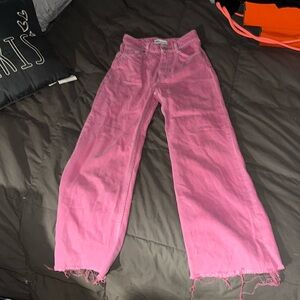 Zara Pink jeans, size 00, good used condition